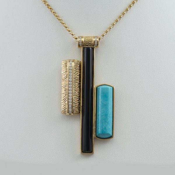 Jade and Turquoise Pendant