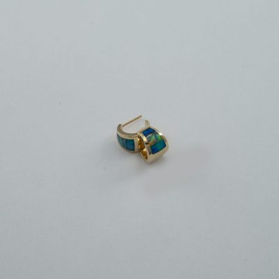 Crystal opal earrings by Christopher Corbett
