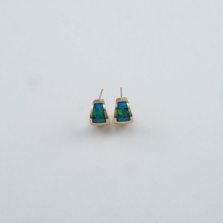 Coober Pedy Opal Earrings by Christopher Corbett