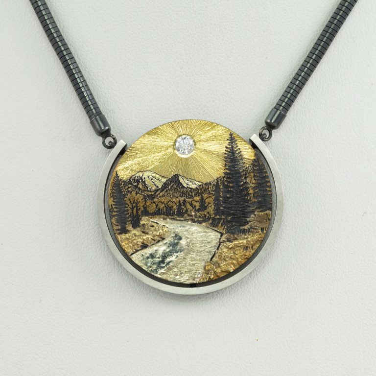 teton and snake river pendant by wolfgang vaatz