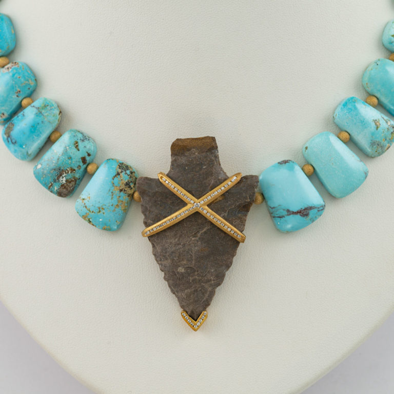 Cheyenne arrowhead pendant