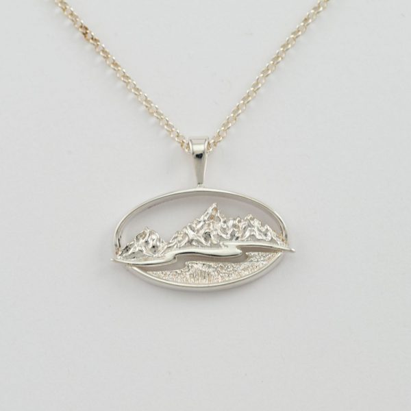 north wind pendant in sterling silver