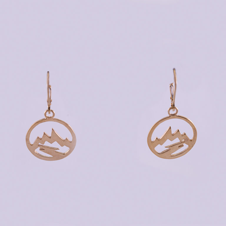 Open Teton Earrings 14kt Rose Gold