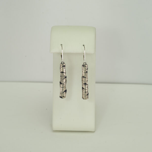This pair of simple aspen earrings was made using Argentium Silver. Hand made in the United States.