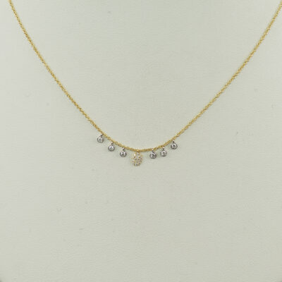 Dainty Gold and Diamond Necklace
